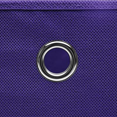 VidaXL Opbergboxen 10 st 32x32x32 cm stof paars