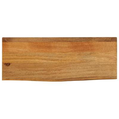 Tafelblad met natuurlijke rand 90x40x3,8 cm massief mangohout