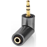 Stereo-Audioadapter | 3,5 mm Male | 3,5 mm Female | Verguld | Recht | Metaal | Goud / Gunmetal-Grijs | 1 Stuks | Cover Window Box - thumbnail