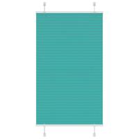 VidaXL Plissé rolgordijn 70x100 cm stofbreedte 69,4 cm petrol groen - thumbnail