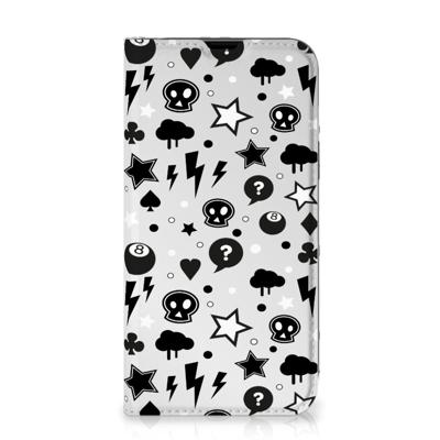 Mobiel BookCase iPhone 13 Silver Punk Mobiel BookCase iPhone 13 Silver Punk