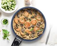 Kookgereiset - Geschikt voor alle kookplaten inclusief inductie - ARTHUR MARTIN - AM8896 - Keramisch gecoat aluminium - 5-delig - Blauw - thumbnail