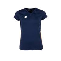 Reece Grammar Shirt Dames - Navy/Orange/White - thumbnail