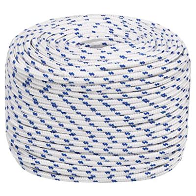 VidaXL Boot touw 10 mm 100 m polypropyleen wit VidaXL Boot touw 10 mm 100 m polypropyleen wit