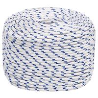 VidaXL Boot touw 10 mm 100 m polypropyleen wit - thumbnail