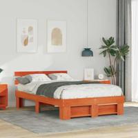 Bedframe Wasbruin 120 x 190 cm Massief grenenhout - thumbnail