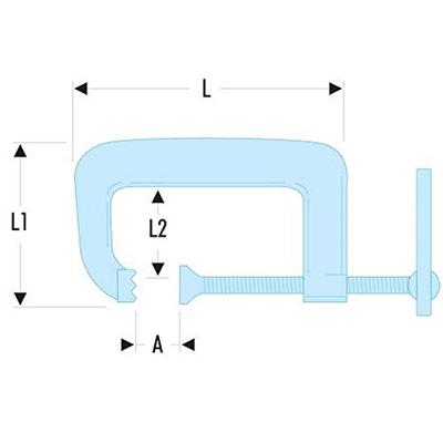 Facom kleine klem 40mm - 271A.40 Facom kleine klem 40mm - 271A.40