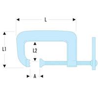 Facom kleine klem 40mm - 271A.40 - thumbnail