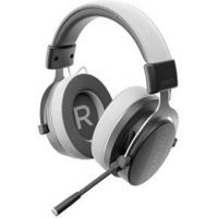 Dark Project ONE VEXO Draadloze 2,4 GHz gaming-headset (grijs) - over-ear hoofdtelefoon, 500 mAh, 3,5 mm aansluiting, omnidirectionele microfoon, metalen frame (compatibel met pc, PlayStation, XBOX, - thumbnail