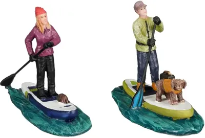 Paddle boarding 2 stuks l10xb5xh7,5 cm Luville - Luville Paddle boarding 2 stuks l10xb5xh7,5 cm Luville - Luville