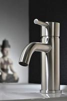 Wastafelmengkraan Sapho Minimal 1-hendel Gebogen 15.8 cm RVS Sapho - thumbnail