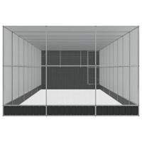 Volière met verlengstuk 1118x303x216 cm staal zilverkleurig - thumbnail