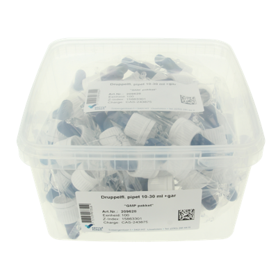 Spruyt Hillen Druppelflacon pipet & garantiesluiting 10-30 100 Stuks