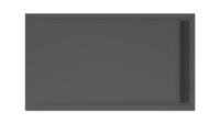 Xenz Easy Tray douchevloer - 140x80x5cm - acryl - zonder gootcover - ebony 6943-29 - thumbnail