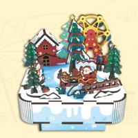 PlayfulMario Christmas Street View met muziek 99 onderdelen Modelbouw - thumbnail