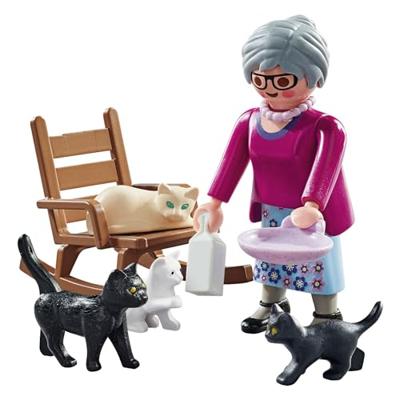 Playmobil 71172 Special Plus Oma met Katten - thumbnail