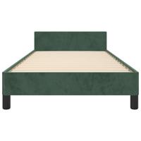 Bedframe zonder matras 80x200 cm fluweel donkergroen - thumbnail