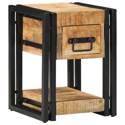 Nachtkastje 2 pcs Bruin 30 x 30 x 40 cm massief mangohout