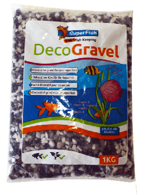 Deco Grind Mix Wit-Zw-Grijs 1 Kg aquaria Superfish - Superfish