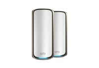 NETGEAR Netwerksysteem Mesh WiFi 7 Quad-Band Orbi 970 (RBE972S), router met 1 satellietextender, bereik tot 440 m², 200 apparaten, 10 gig-internetpoort, BE27000 802.11be (tot 27 Gbps) - thumbnail