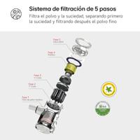 Draadloze cyclinische stofzuiger met borstel LG CORDZEROA9K-LITE1C - thumbnail