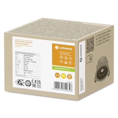 OSRAM HOMELIGHTING SP ADJ P 8W 930 PS DIM IP20 WT 4058075799646 Plafondspot 8 W Wit