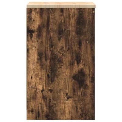 Garagekast 40x51x85 cm massief grenenhout gerookt eiken