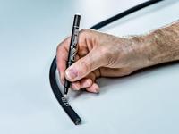 Pica 532/52 Permanent Pen | 1-2mm | Rond | Wit | Blister - PI53252SB - thumbnail