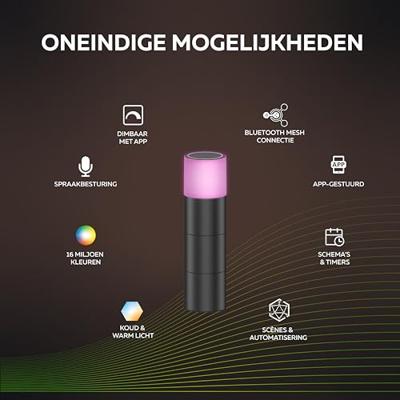 Circle Smart buitenlampLink Post 45cm - zwart - 5401000400