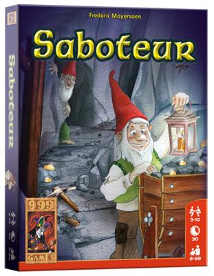 999Games 999 games saboteur kaartspel (nederlands, 3-10 spelers, 30 minuten, vanaf 8 spelers) 999Games 999 games saboteur kaartspel (nederlands, 3-10 spelers, 30 minuten, vanaf 8 spelers)