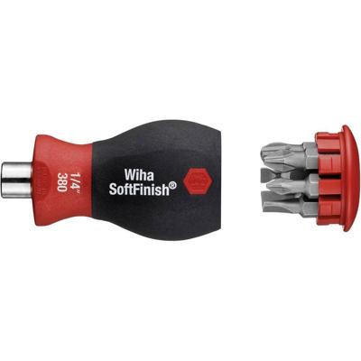 Wiha 33744 | Schroevendraaier met bitmagazijn | 1/4" | Torx | Stubby | magnetisch | 6 bits - 33744