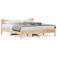 Bedframe zonder matras massief grenenhout 200x200 cm - thumbnail