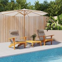 Stoelkussens 2 st Adirondack oxford stof taupe - thumbnail