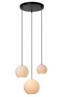 Lucide BINA - Hanglamp - Ø 40 cm - 3xE27 - Wit - thumbnail
