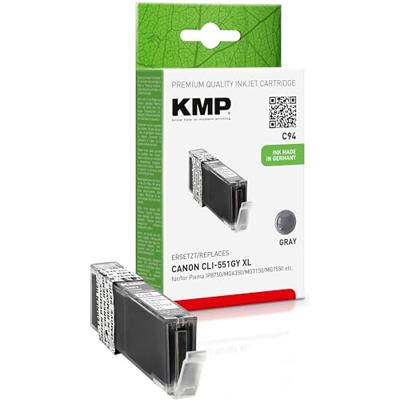 KMP Inktcartridge vervangt Canon CLI-551GY XL Compatibel Grijs C94 1519,0041