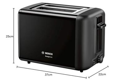 Bosch Haushalt TAT3P423DE Broodrooster Zwart