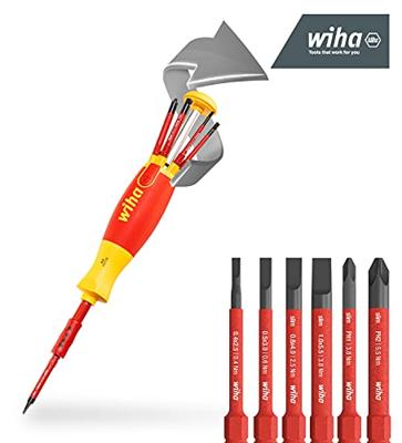 Wiha Magazijnschroevendraaier | 6-delig | sleuf / PH | VDE geïsoleerd | 1 stuk - 38610 38610 - thumbnail