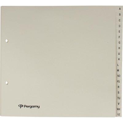 Pergamy tabbladen ft 21 x 23 cm, 2-gaatsperforatie, gems, A-Z met 20 tabs
