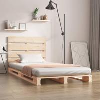 Bedframe zonder matras massief grenenhout 100x200 cm - thumbnail