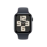 Apple Watch SE (2e gen.) GPS + Cellular 44 mm Smartwatch - Kast van middernacht aluminium - Middernacht sportbandje (S/M). Conditie en slaap bijhouden, ongelukdetectie, hartritme monitoren - thumbnail