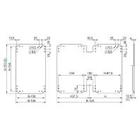 Schneider Electric NSYPMM55 (l x b) 500 mm x 500 mm Metaal 1 stuk(s)