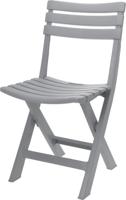 Pro Garden Klapstoel komodo kunststof lichtgrijs - thumbnail