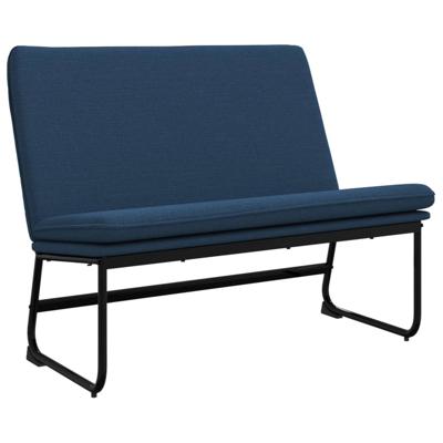 Bankje 100x75x76 cm stof blauw Bankje 100x75x76 cm stof blauw