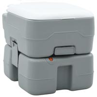 VidaXL Camping toilet grijs en wit 41,5 x 36,5 x 37,5 cm polyetheen - thumbnail