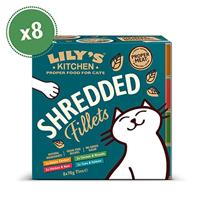 Lily&apos;s Kitchen Shredded Fillets kattenvoer nat 8x70 gram - thumbnail