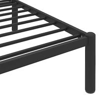 Bedframe metaal zwart 90x200 cm - thumbnail