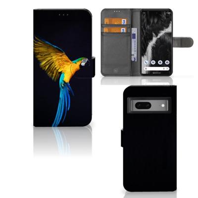 Google Pixel 7 | Telefoonhoesje | Met pasjeshouder | Papegaai