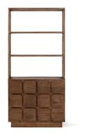 Jesper Home Opbergkast 'Sirkka' Mindihout, 193 x 92cm, kleur Bruin - thumbnail