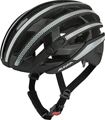 Olympic Sportswear Alpina sports racehelm ravel reflective 51-56 glans zwart