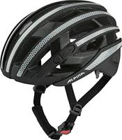 Olympic Sportswear Alpina sports racehelm ravel reflective 51-56 glans zwart - thumbnail